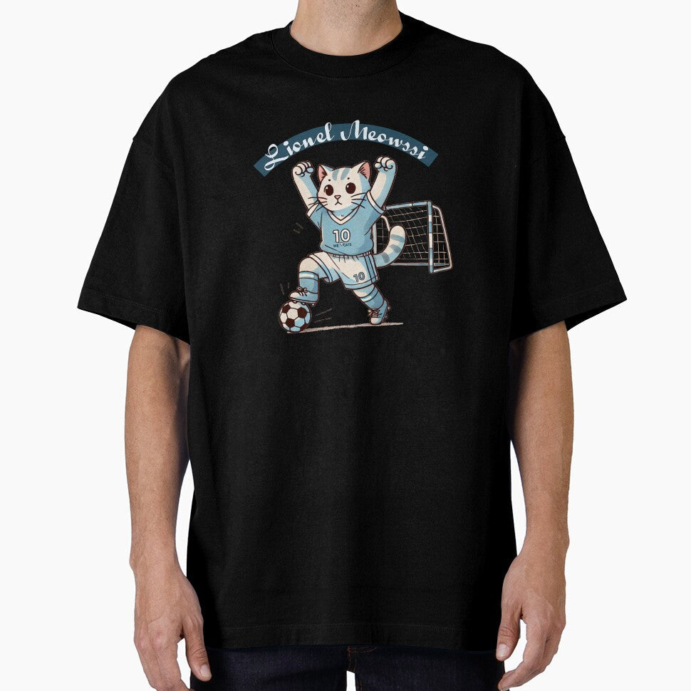 Lionel Meowssi by WeLoveCatss - Adult & Kids T-Shirts, Sweatshirts & Hoodies apparel design preview 1