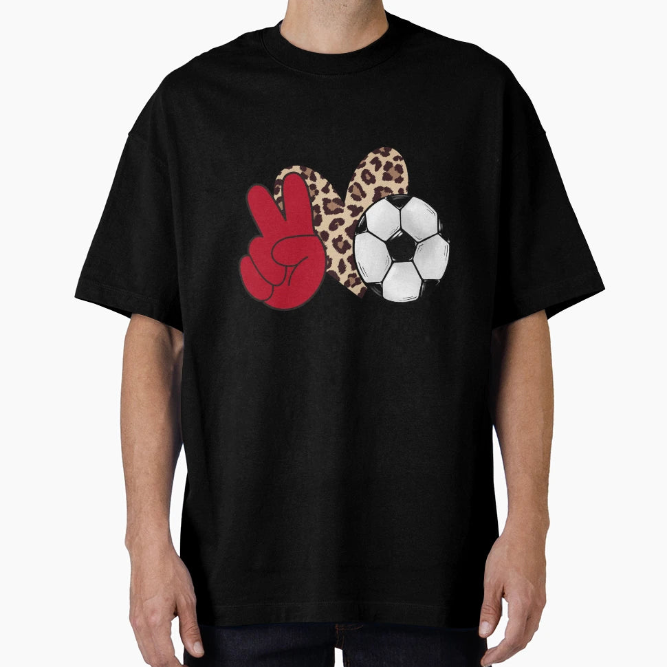 Peace Love Soccer T-Shirt - Casual Everyday Wear for Adults - T-Shirt, Sweatshirt, Hoodie