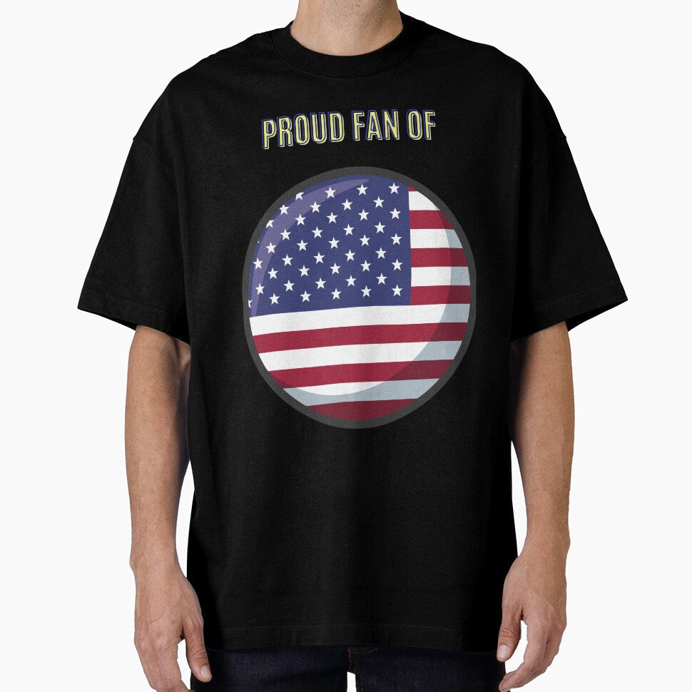 PROUD FAN OF USA: DURING WOLRD CUP 2022 IN QATAR by - Adult & Kids T-Shirts, Sweatshirts & Hoodies apparel design preview 1