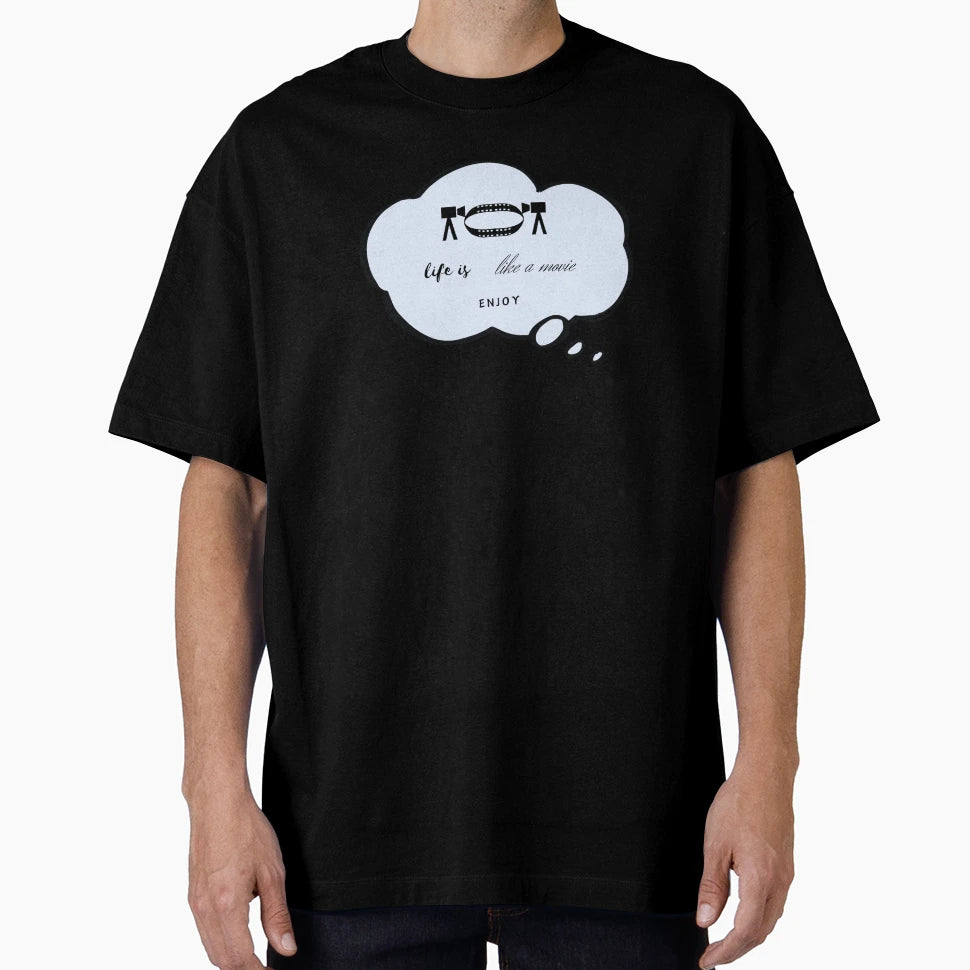Life Is Like Movie T-Shirt - Minimalist Print for Adults - T-Shirt, Sweatshirt, Hoodie