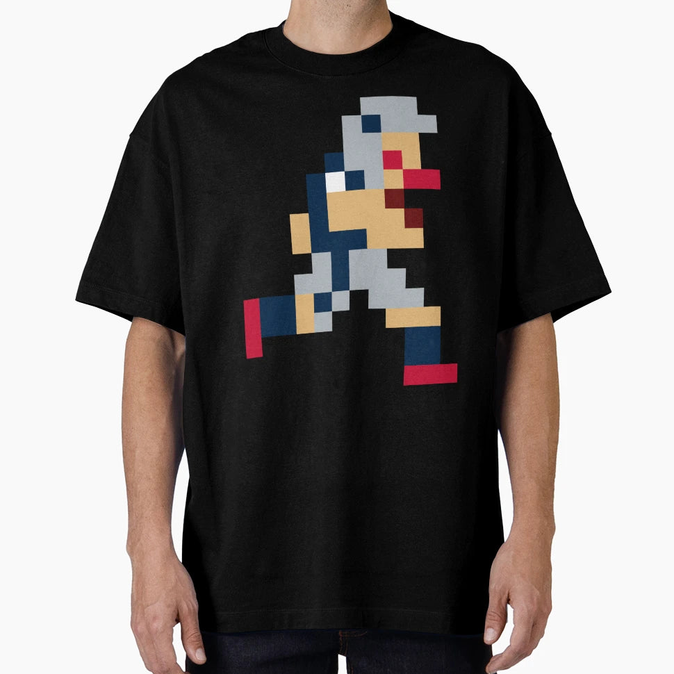 8 Bit New England Pixel Football T-Shirt - Custom Art Print for Adults - T-Shirt, Sweatshirt, Hoodie
