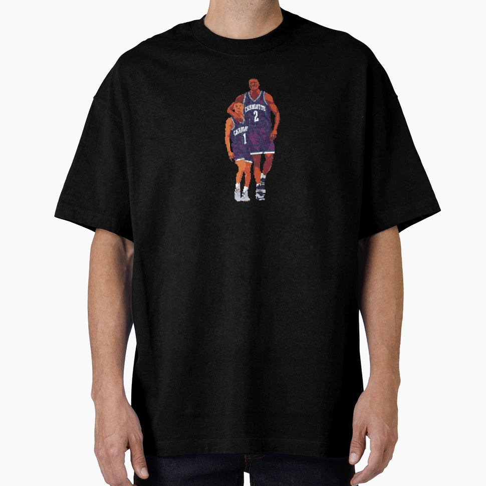 Larry Johnson And Mugsy Bogues T-Shirt - Custom Art Print Men Women - T-Shirt, Sweatshirt, Hoodie