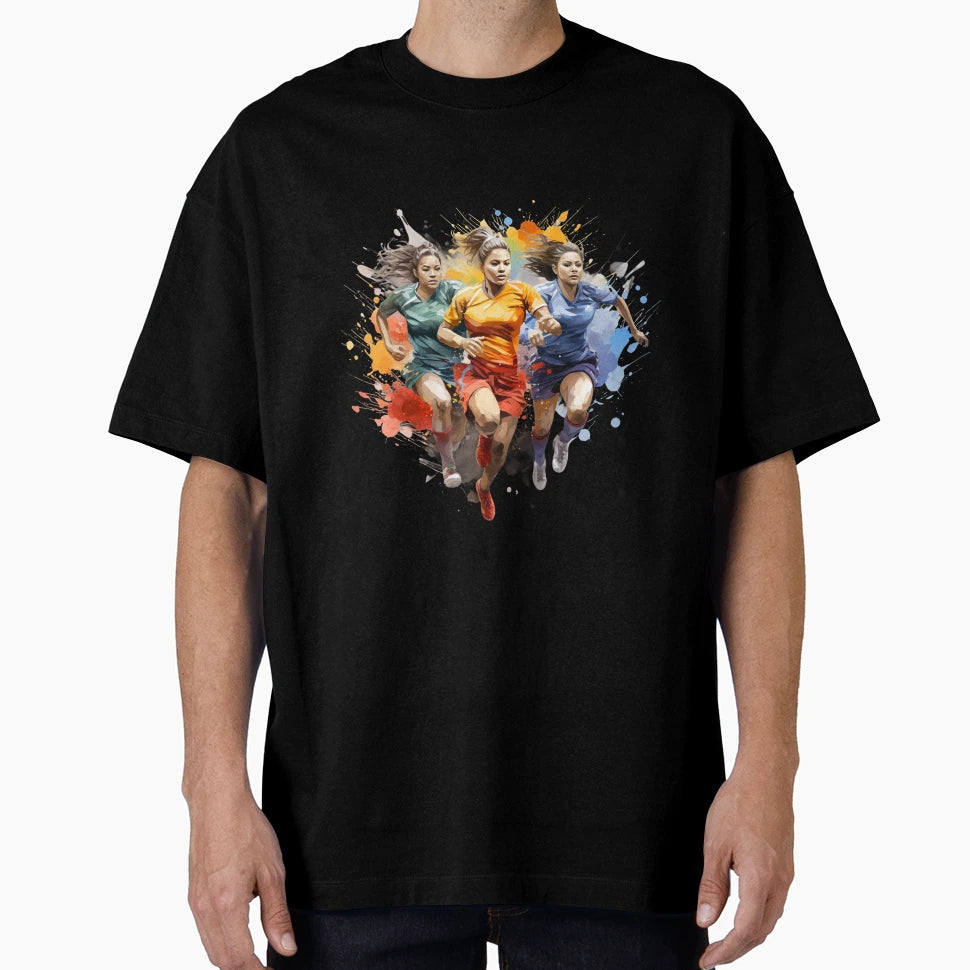 Athletic Triptych Power Womens Soccer T-Shirt - Aesthetic Graphic Men Women - T-Shirt, Sweatshirt, Hoodie