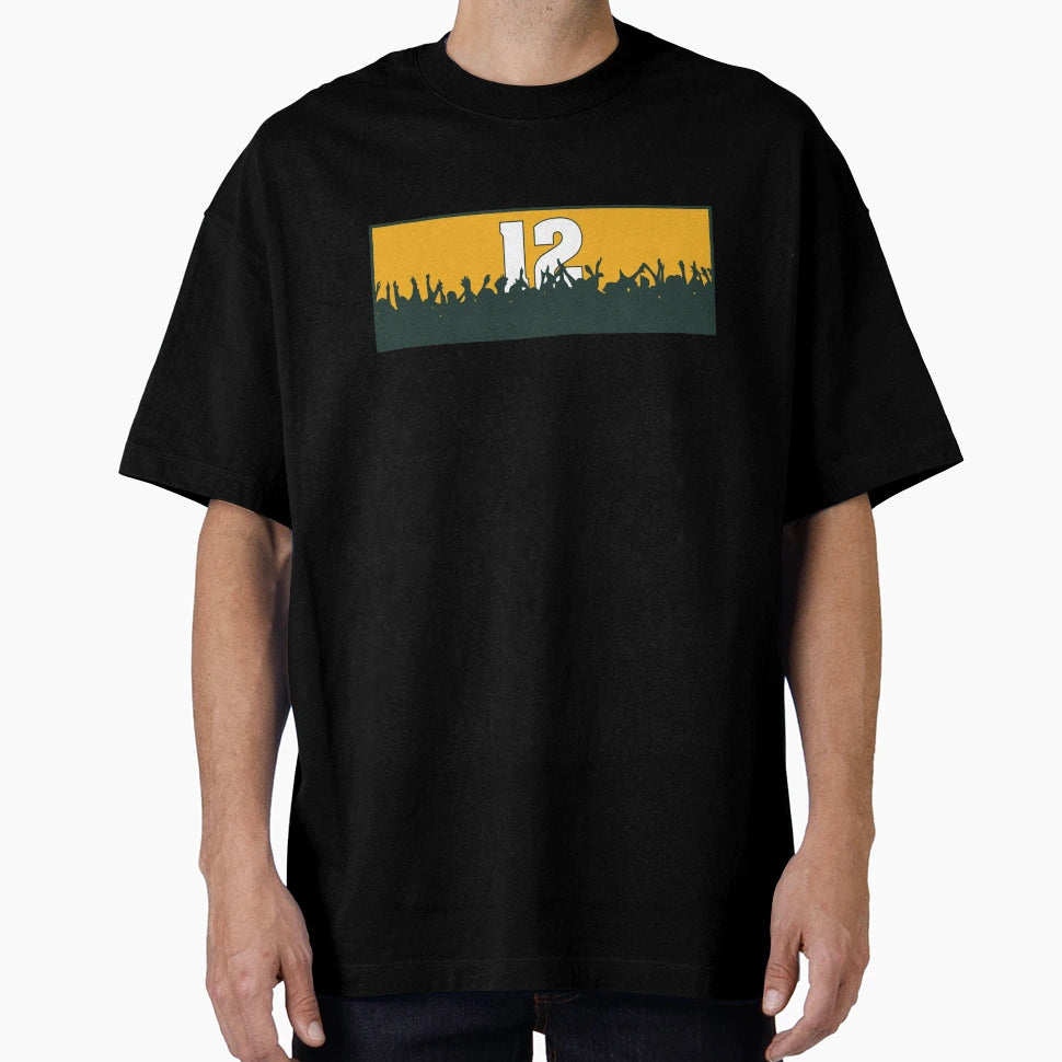 Cheering Green Bay 12 T-Shirt - Novelty Apparel Unisex - T-Shirt, Sweatshirt, Hoodie