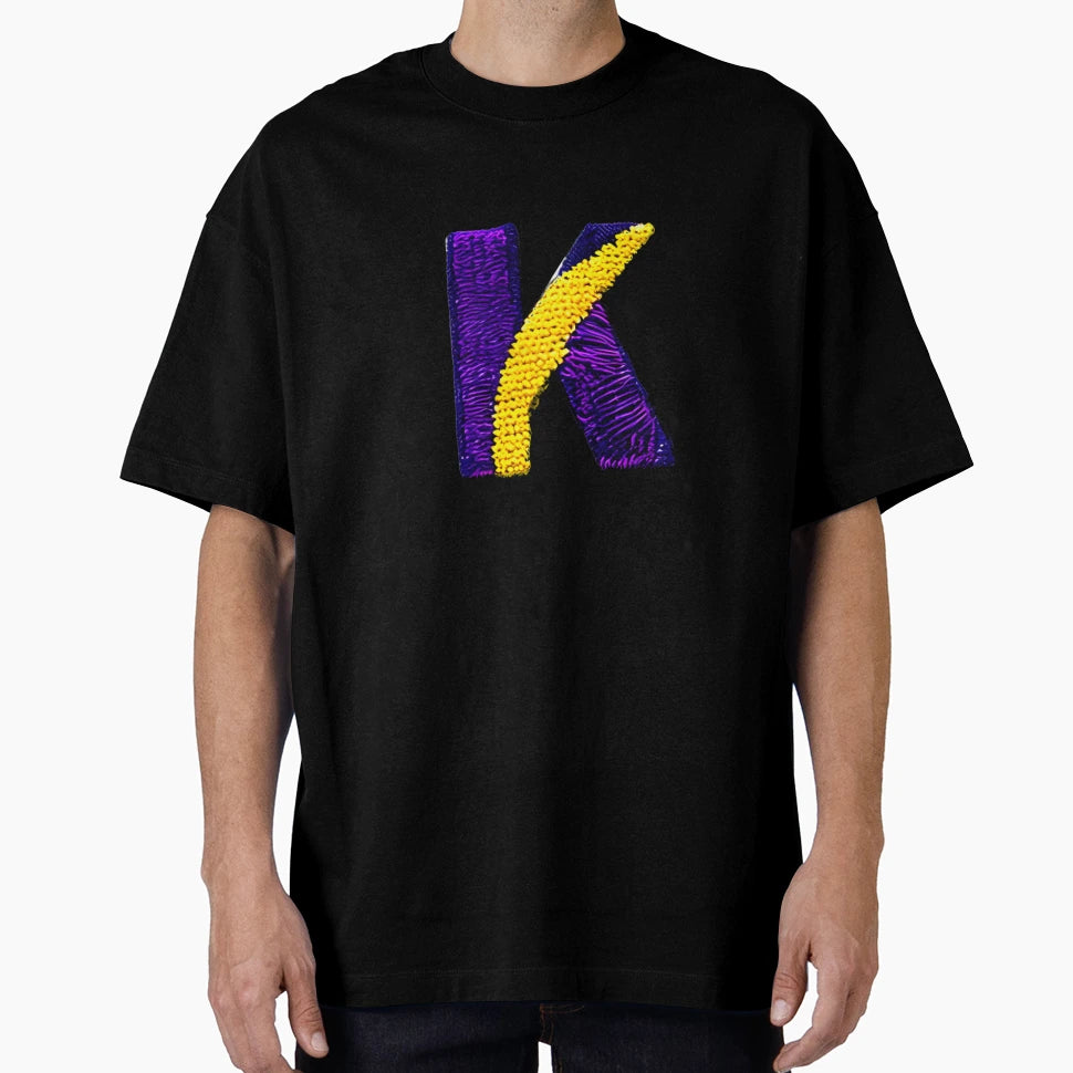Letter K Monogram Typography Collage Abc T-Shirt - Streetwear Style Unisex - T-Shirt, Sweatshirt, Hoodie