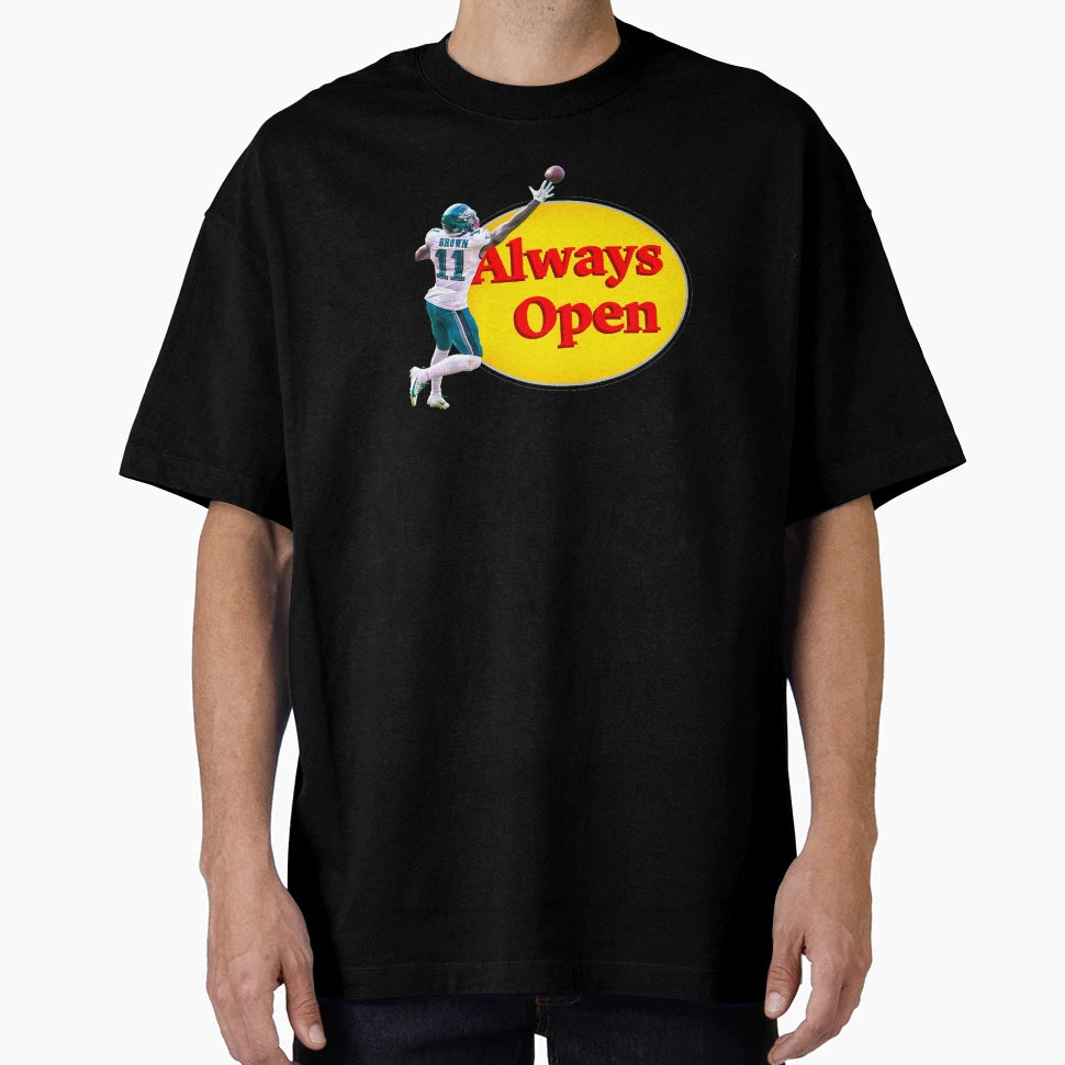 Aj Brown Always Open T-Shirt - Aesthetic Graphic Men Women - T-Shirt, Sweatshirt, Hoodie