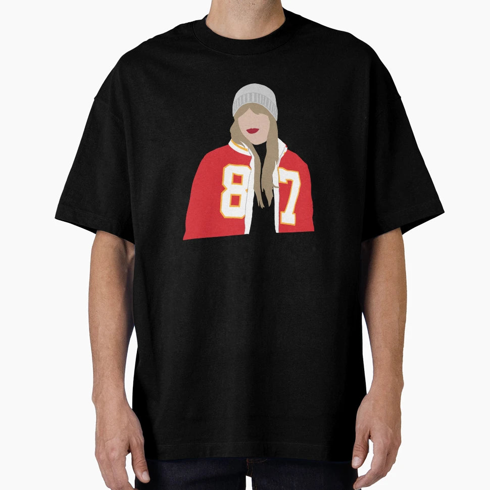 Swift Silhouette Kelce Kansas City T-Shirt - Streetwear Style for Adults - T-Shirt, Sweatshirt, Hoodie