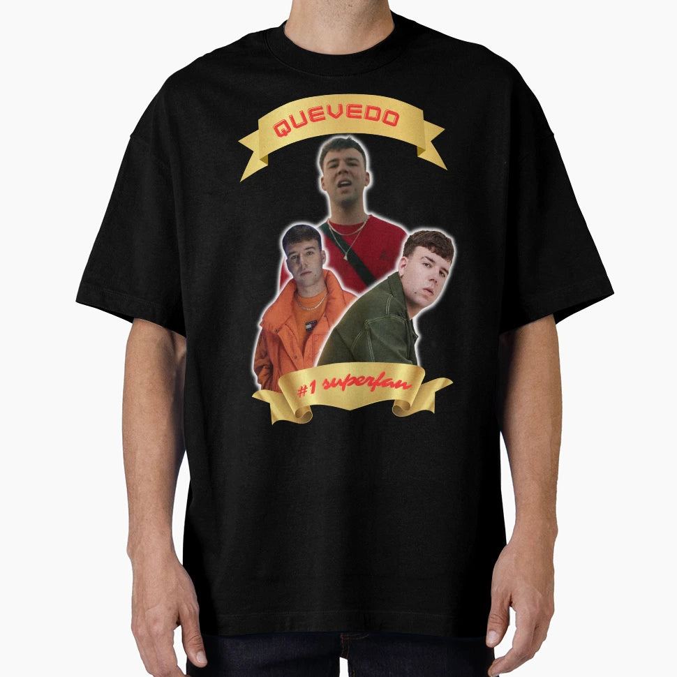 Quevedo Number 1 Superfan Gold T-Shirt - Fun Novelty Design for Adults - T-Shirt, Sweatshirt, Hoodie