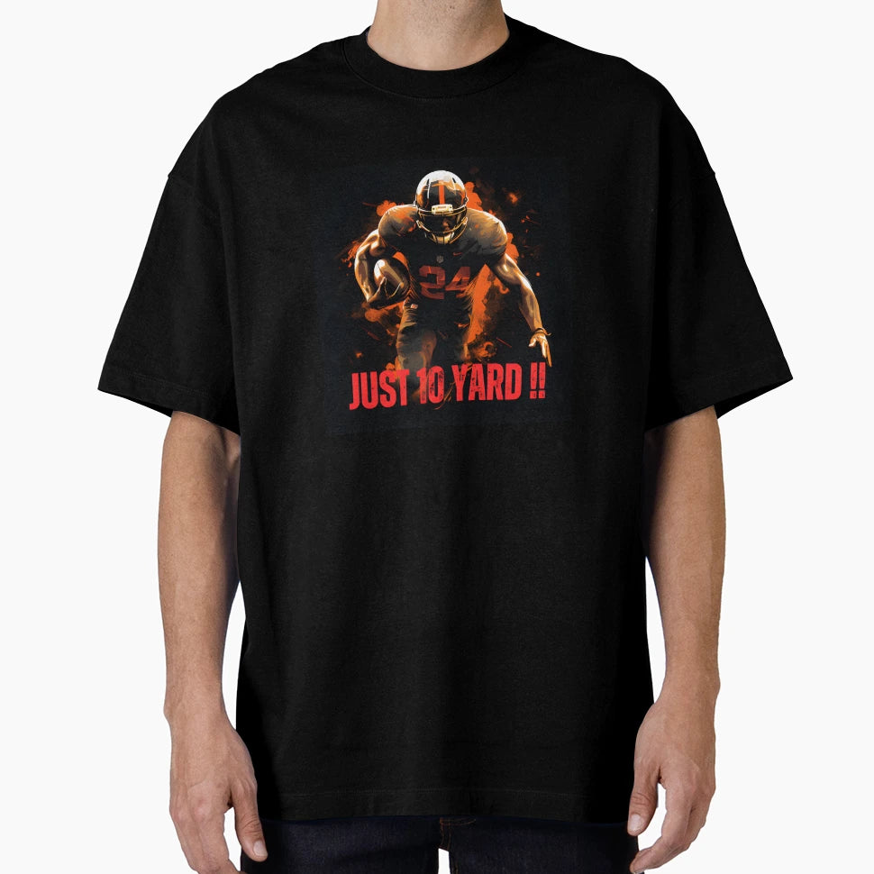 Just 10 Yard American Football Color T-Shirt - Streetwear Style for Adults - T-Shirt, Sweatshirt, Hoodie