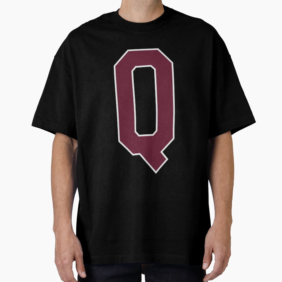 Letter Q Bold Collegiate Font T-Shirt - Casual Everyday Wear for Adults - T-Shirt, Sweatshirt, Hoodie