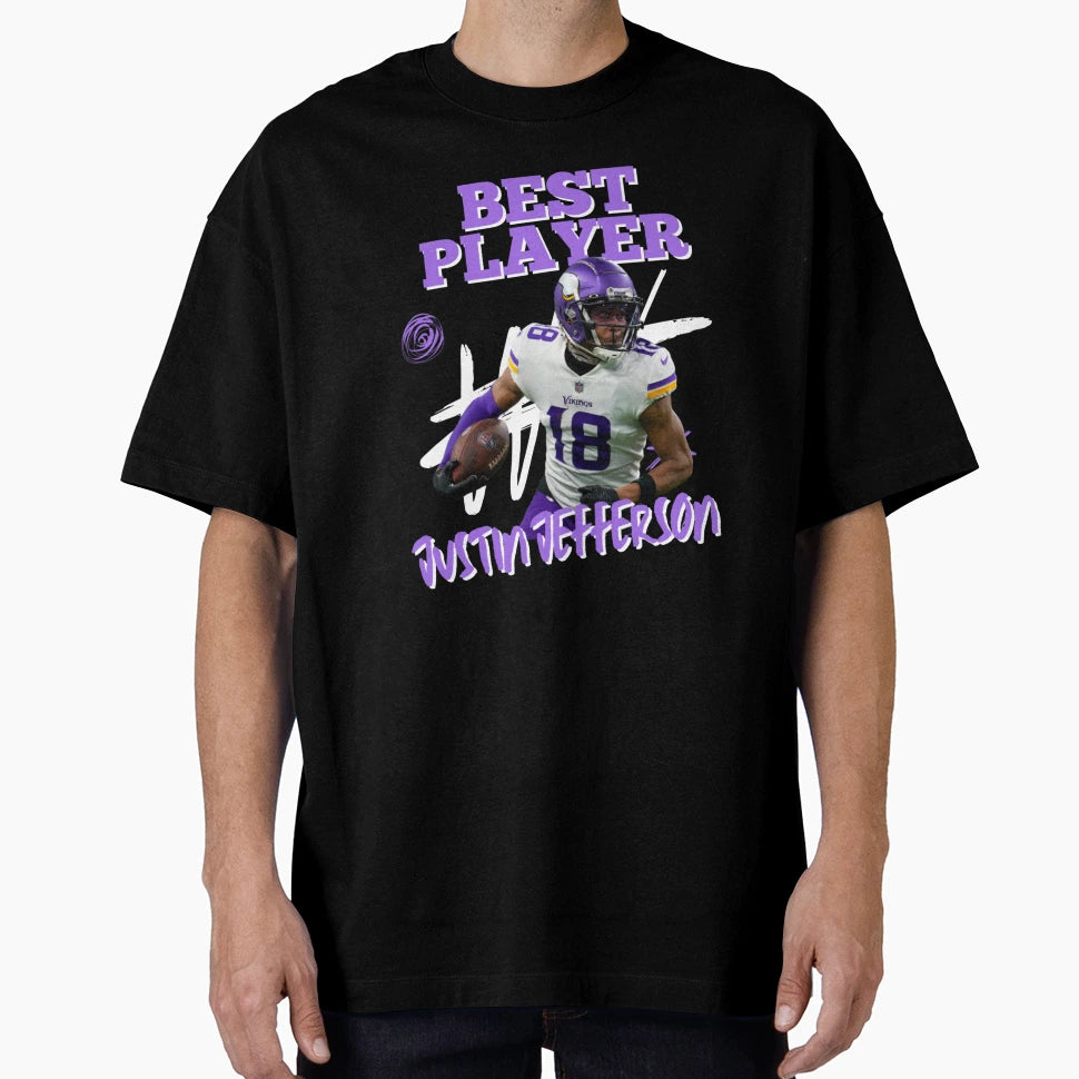 Minnesota Vikings Victory JJ Action T-Shirt - Trendy Graphic Unisex - T-Shirt, Sweatshirt, Hoodie