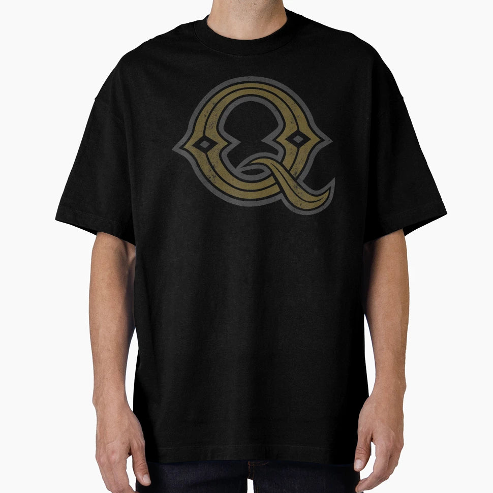 Q Letter Character Name Cartoon T-Shirt - Minimalist Print Unisex - T-Shirt, Sweatshirt, Hoodie