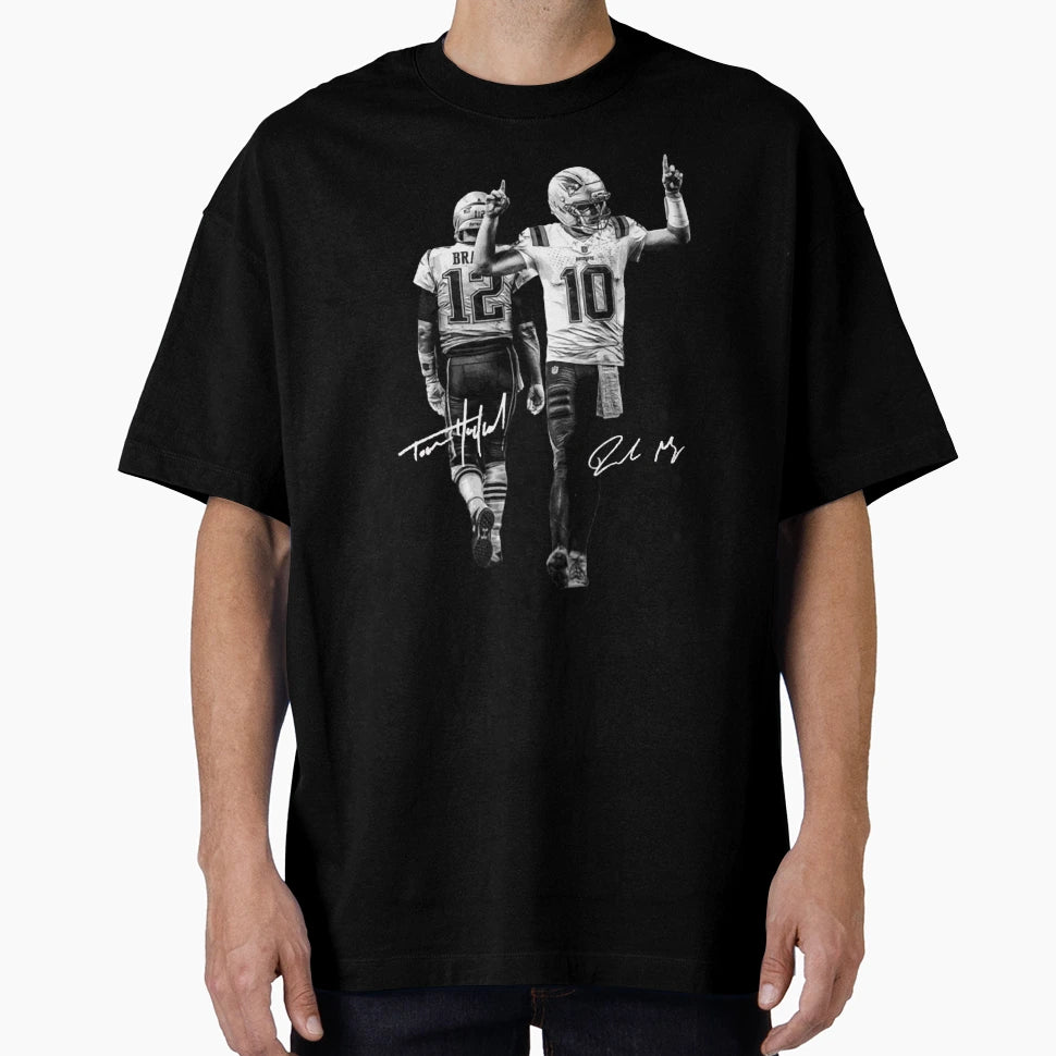 Drake Maye Signature T-Shirt - Trendy Graphic Men Women - T-Shirt, Sweatshirt, Hoodie