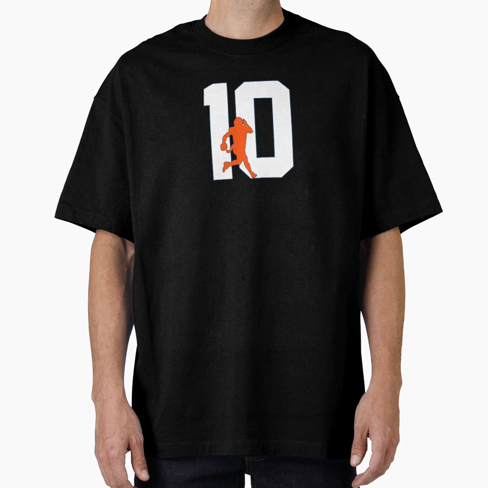 Denver 10 Football Icon T-Shirt - Custom Art Print Men Women - T-Shirt, Sweatshirt, Hoodie