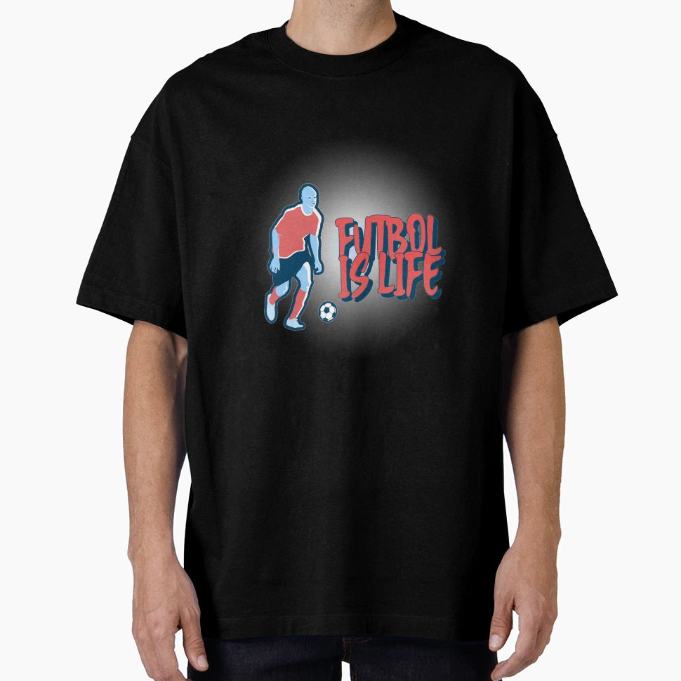 Futbol Is Life T-Shirt - Aesthetic Graphic Unisex - T-Shirt, Sweatshirt, Hoodie