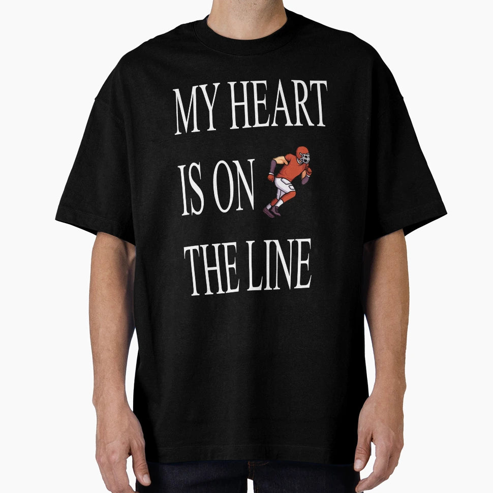 My Heart Is Line T-Shirt - Minimalist Print for Adults - T-Shirt, Sweatshirt, Hoodie
