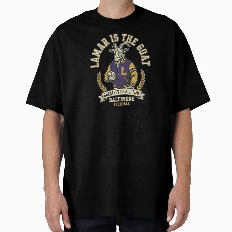 Jackson Goat Baltimore Ravens T-Shirt - Fun Novelty Design for Adults - T-Shirt, Sweatshirt, Hoodie