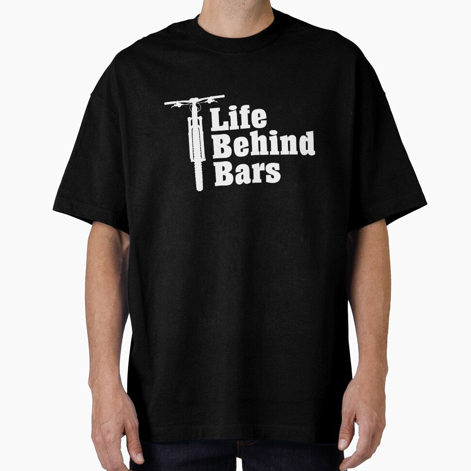 Life Behind Bars Bicycle Mountain Bike by OneMTB - Adult & Kids T-Shirts, Sweatshirts & Hoodies apparel design preview 1