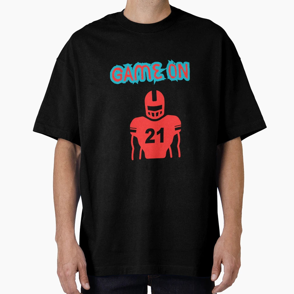 American Football Player Icon T-Shirt - Minimalist Print for Adults - T-Shirt, Sweatshirt, Hoodie