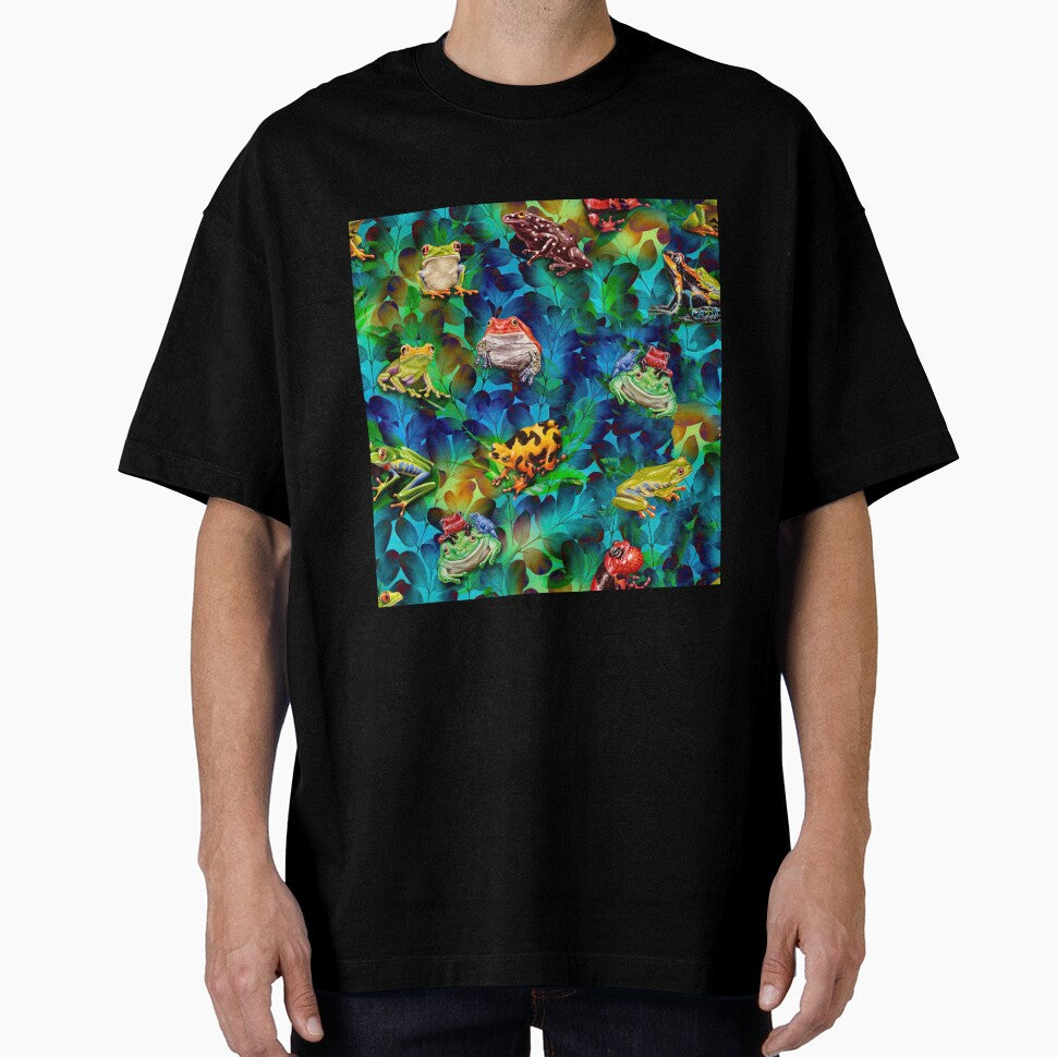 Colorful Frog Art by MobertsonArt - Adult & Kids T-Shirts, Sweatshirts & Hoodies apparel design preview 1