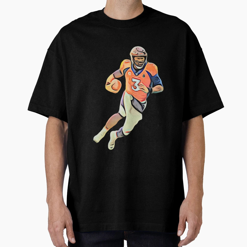 Russell Wilson Denver Quarter T-Shirt - Casual Everyday Wear Men Women - T-Shirt, Sweatshirt, Hoodie