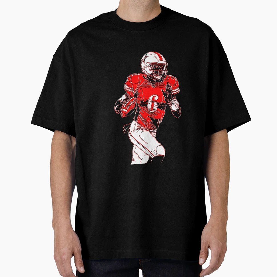 American Football Action Dynamic T-Shirt - Novelty Apparel for Adults - T-Shirt, Sweatshirt, Hoodie