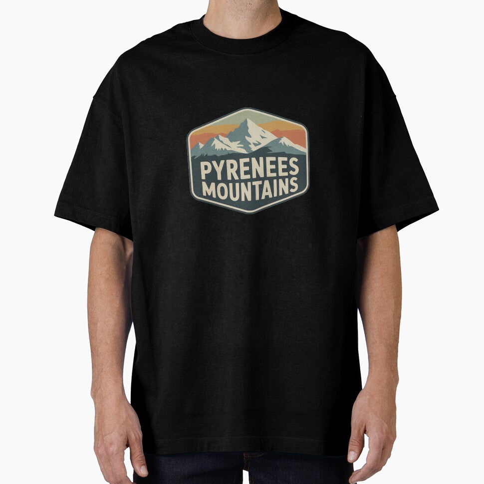 Pyrenees Mountain Sticker by TulipaGraphics - Adult & Kids T-Shirts, Sweatshirts & Hoodies apparel design preview 1