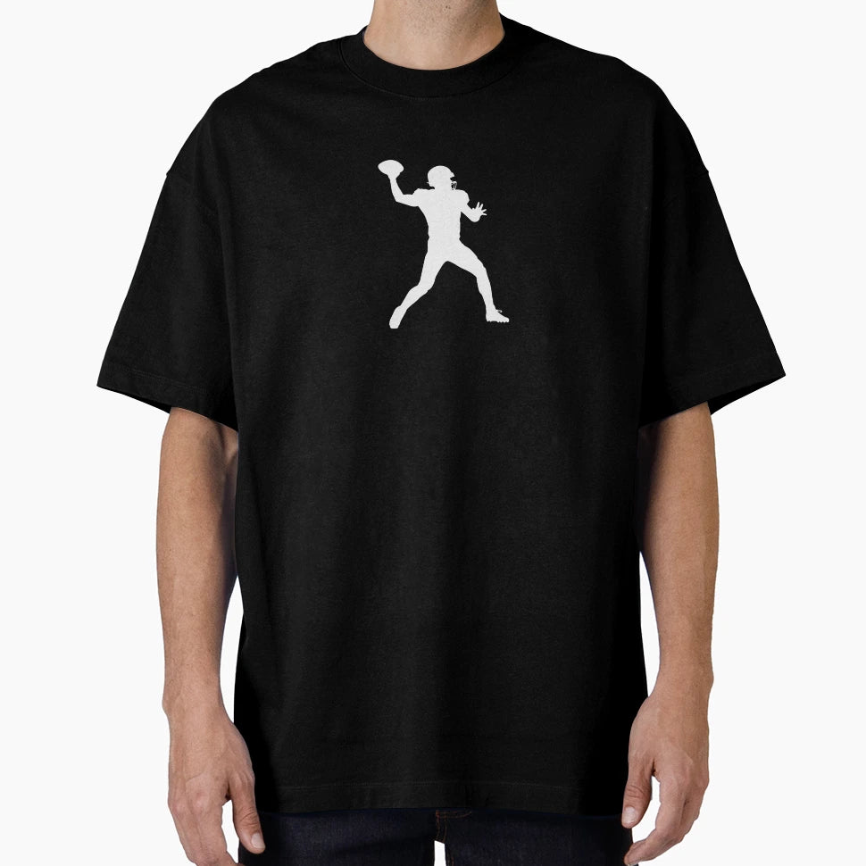 Quarterback Throw Silhouette Football T-Shirt - Custom Art Print Men Women - T-Shirt, Sweatshirt, Hoodie