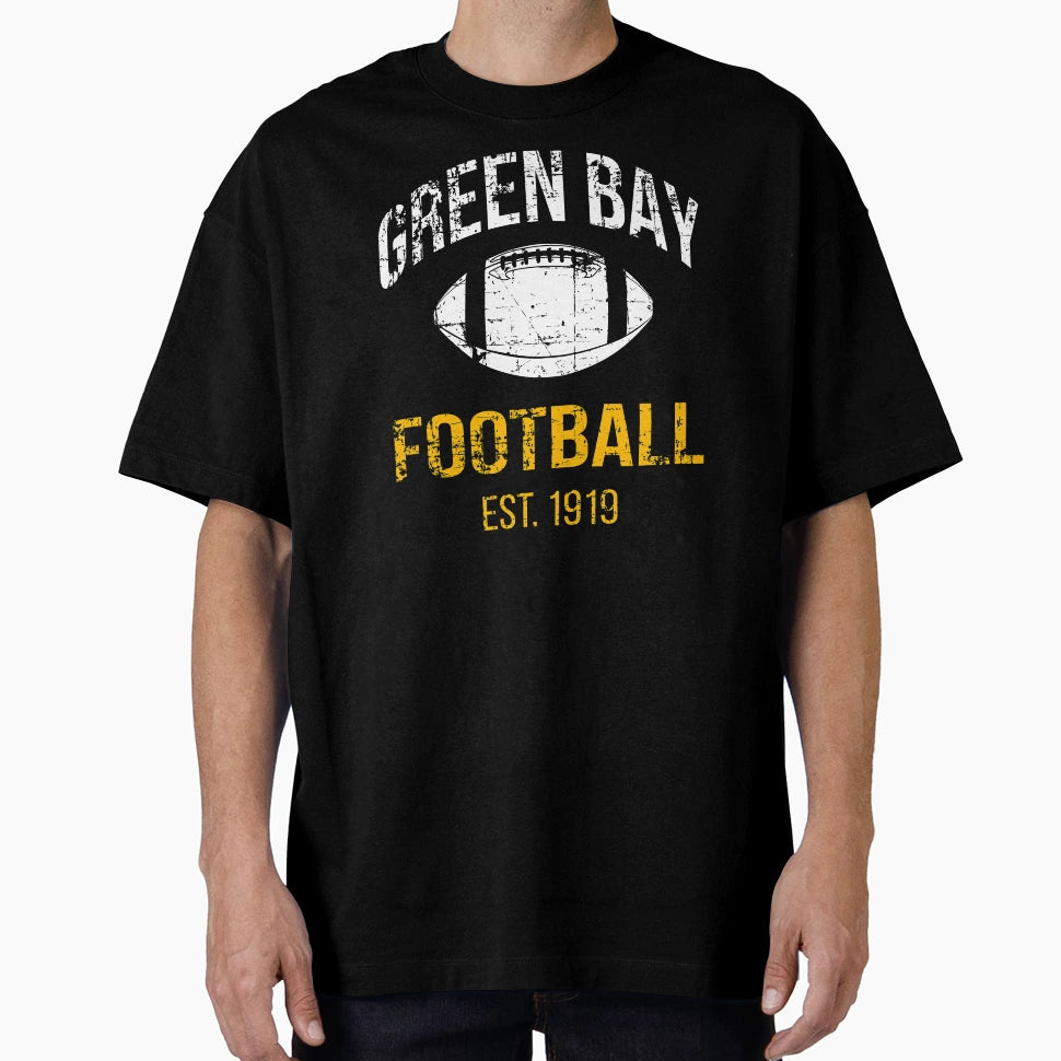 Green Bay Football Team T-Shirt - Custom Art Print Men Women - T-Shirt, Sweatshirt, Hoodie
