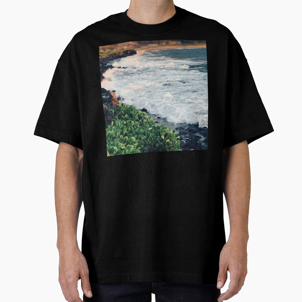 Dramatic Ocean Cove With Bubbly, Foamy Surf by DEC02 - Adult & Kids T-Shirts, Sweatshirts & Hoodies apparel design preview 1