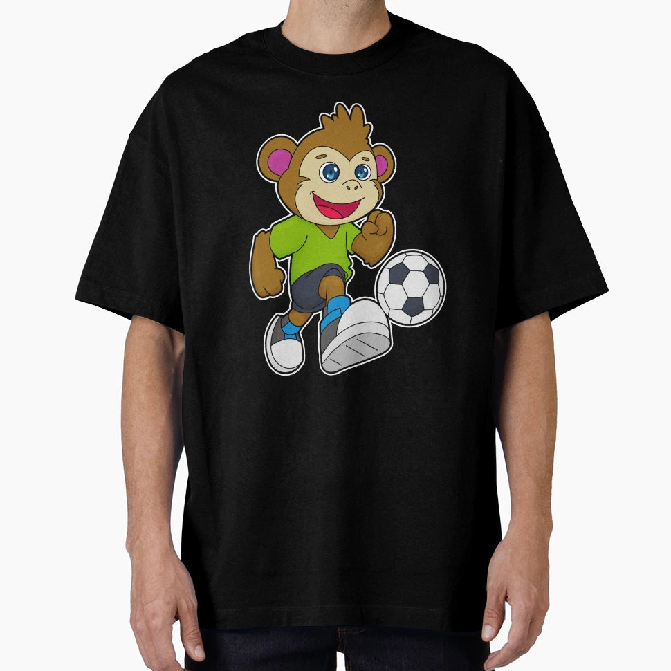 Monkey As Soccer Player Soccer T-Shirt - Unique Graphic Men Women - T-Shirt, Sweatshirt, Hoodie