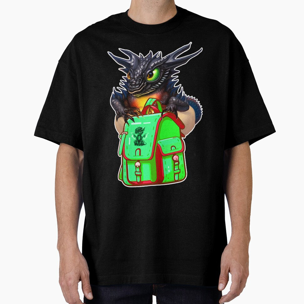 Dragon back to school by Astralia - Adult & Kids T-Shirts, Sweatshirts & Hoodies apparel design preview 1