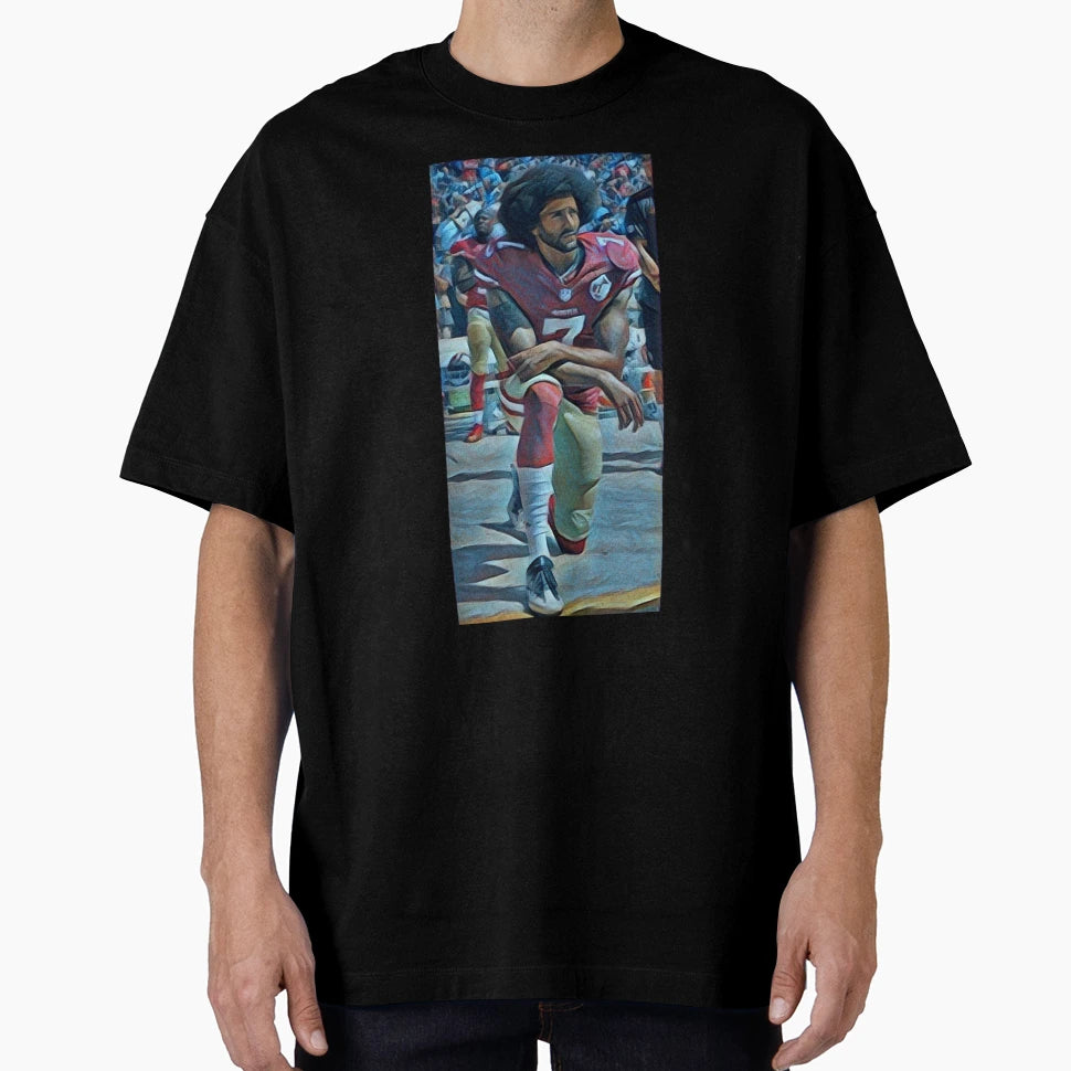Colin Kaepernick Kneeling T-Shirt - Streetwear Style Men Women - T-Shirt, Sweatshirt, Hoodie