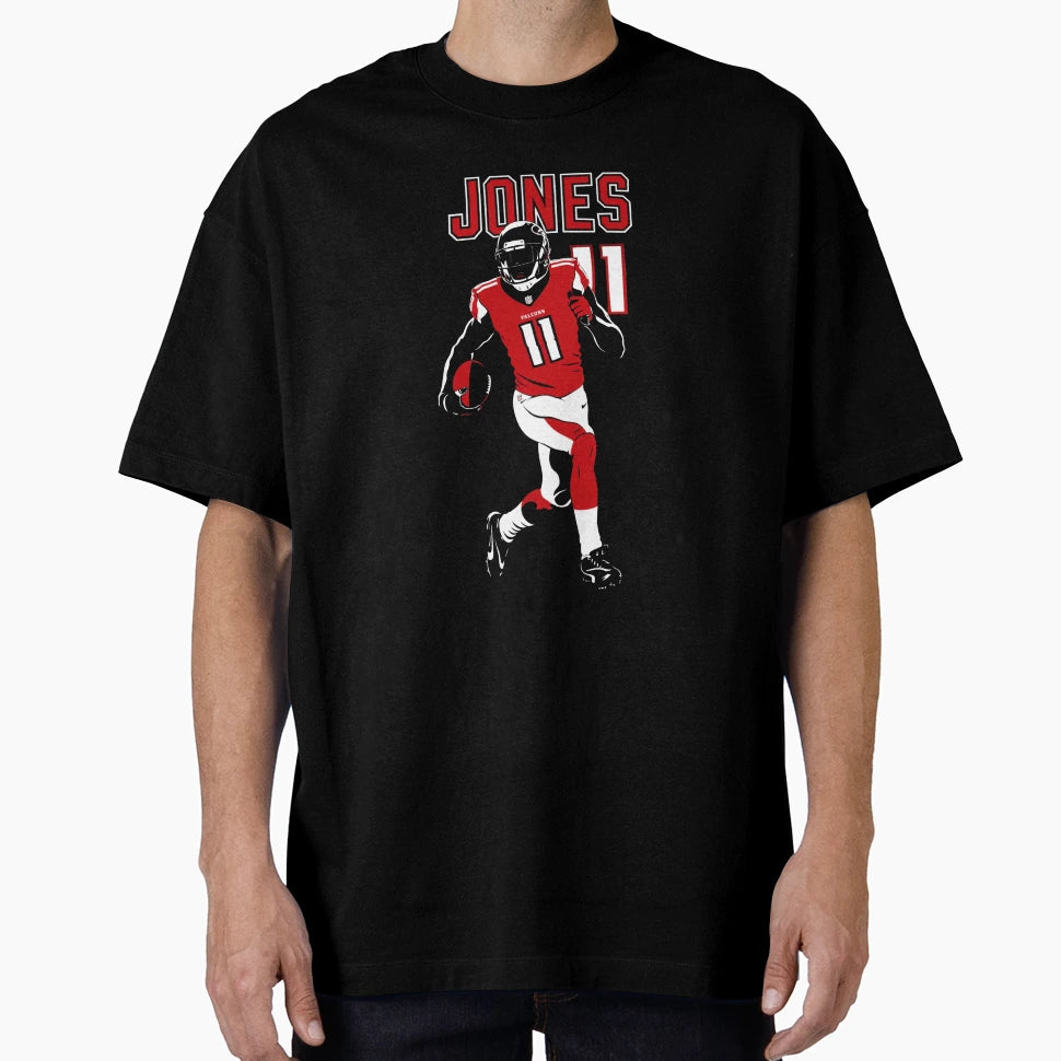 Julio Jones Atlanta 11 Football Art T-Shirt - Trendy Graphic Unisex - T-Shirt, Sweatshirt, Hoodie