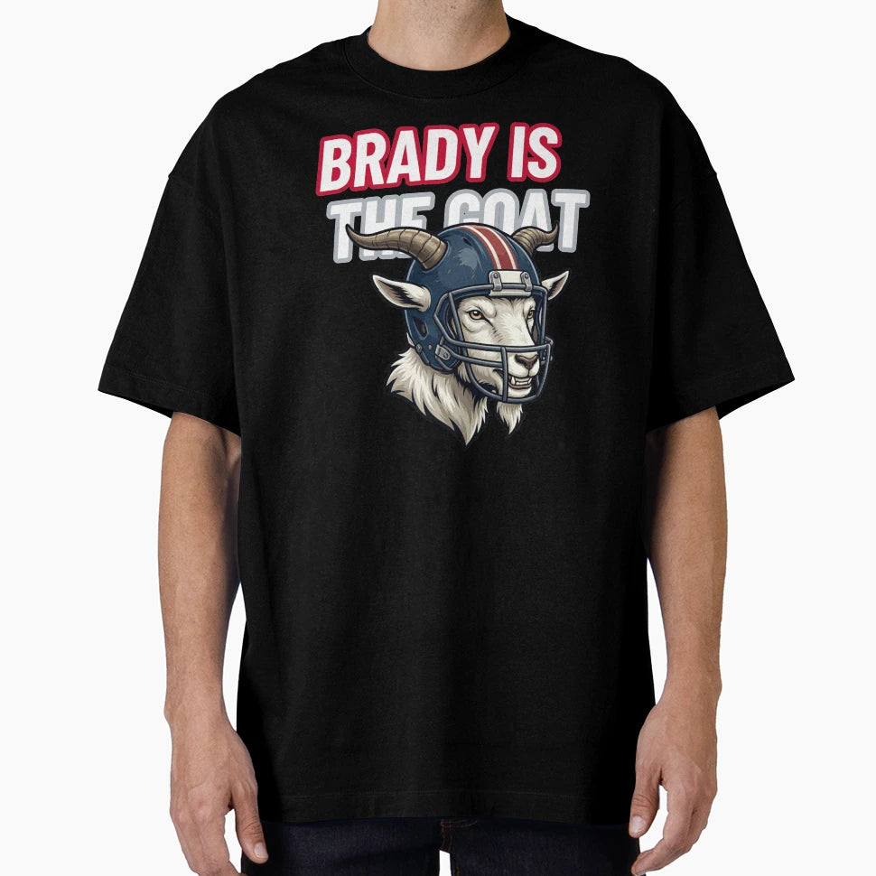Brady Is Goat Football Legend T-Shirt - Custom Art Print for Adults - T-Shirt, Sweatshirt, Hoodie