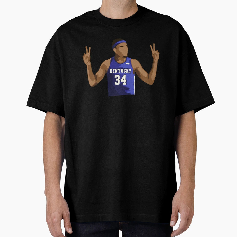 Oscar Tshiebwe 34 University Kentucky T-Shirt - Graphic Print Men Women - T-Shirt, Sweatshirt, Hoodie