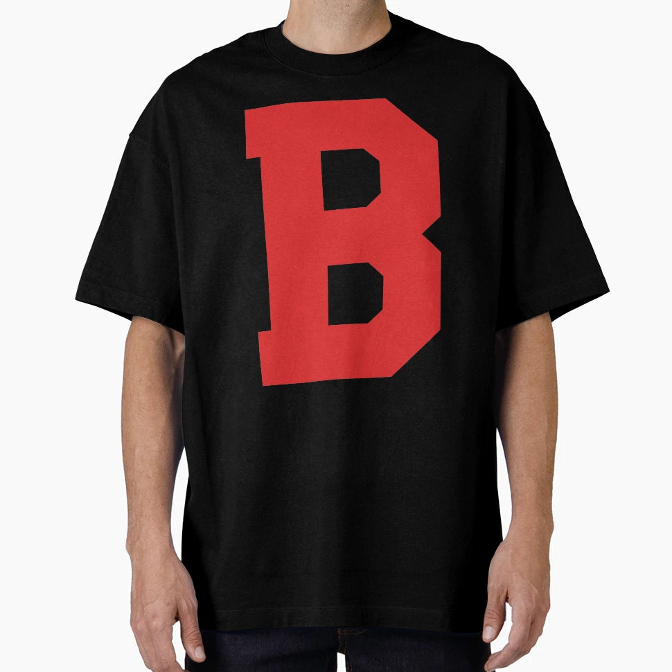 Alphabet Red B Sports Letter B T-Shirt - Graphic Print Men Women - T-Shirt, Sweatshirt, Hoodie