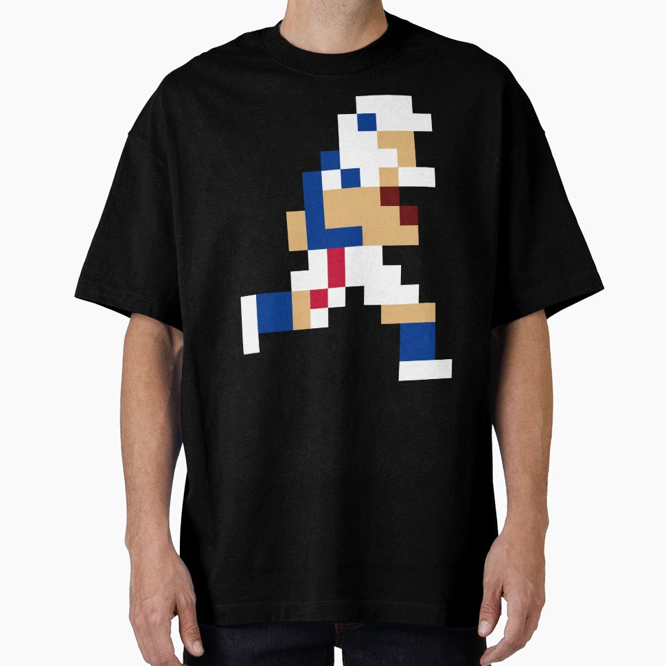 8 Bit Buffalo Pixel Football Player T-Shirt - Fun Novelty Design for Adults - T-Shirt, Sweatshirt, Hoodie
