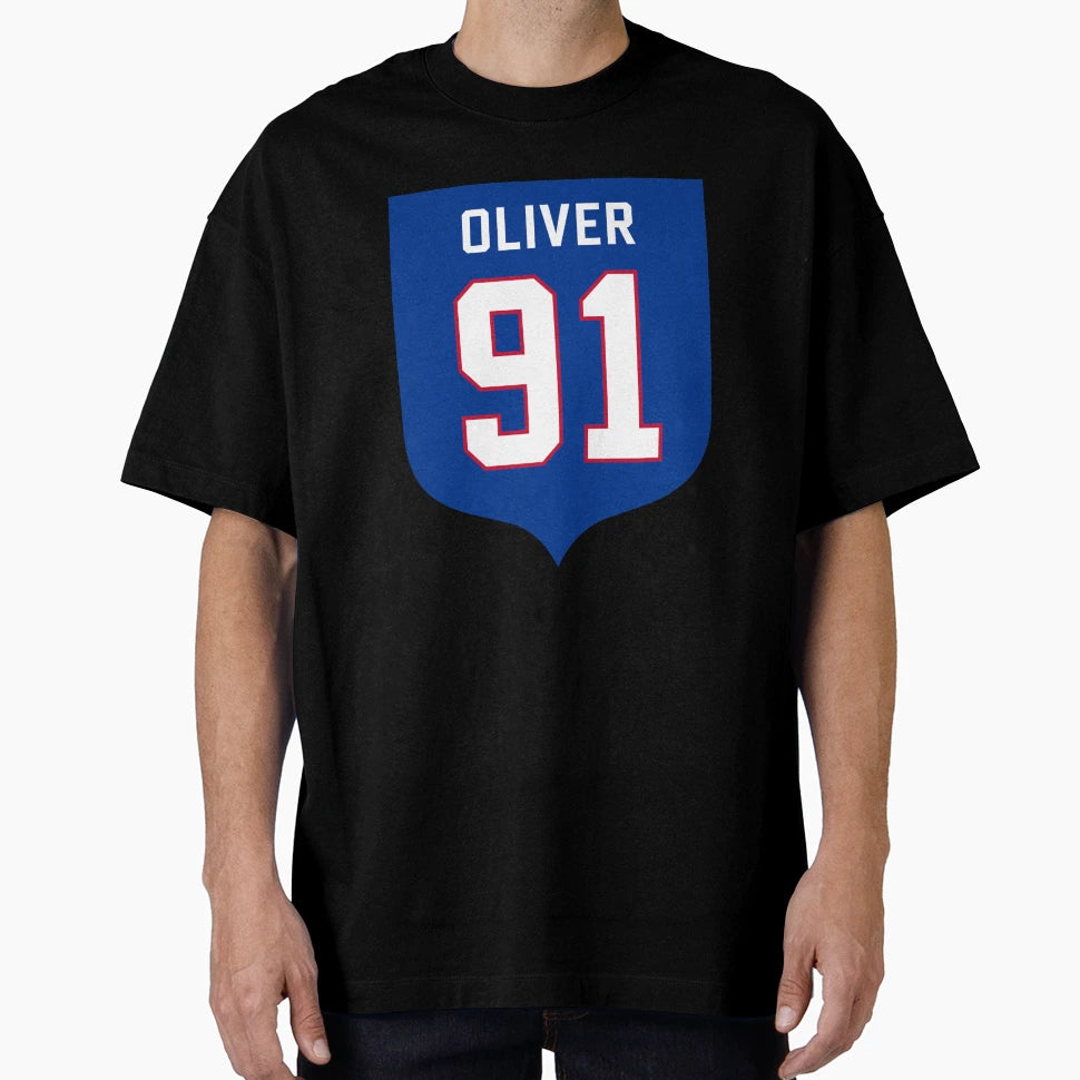Ed Oliver 91 Emblem T-Shirt - Custom Art Print Unisex - T-Shirt, Sweatshirt, Hoodie