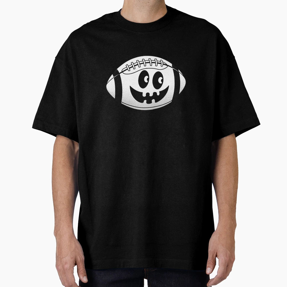 American Football Halloween Ghost Boo T-Shirt - Minimalist Print Men Women - T-Shirt, Sweatshirt, Hoodie