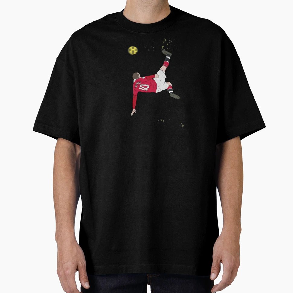 Manchester United Wayne Rooney Bicycle T-Shirt - Novelty Apparel Men Women - T-Shirt, Sweatshirt, Hoodie