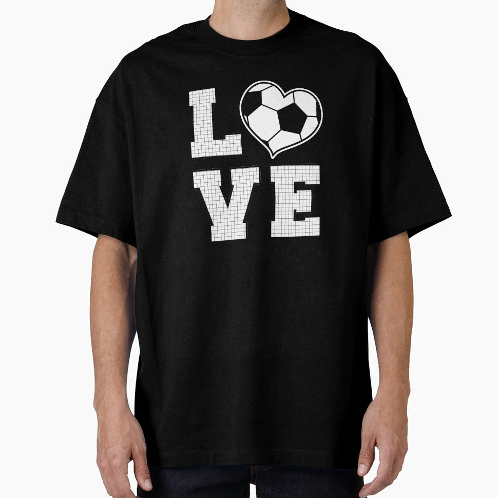 Love Soccer Heart T-Shirt - Streetwear Style Unisex - T-Shirt, Sweatshirt, Hoodie