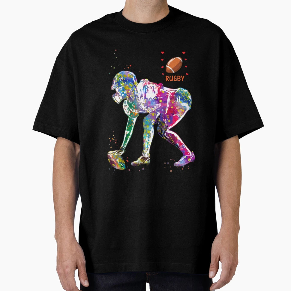 American Football Player T-Shirt - Streetwear Style for Adults - T-Shirt, Sweatshirt, Hoodie