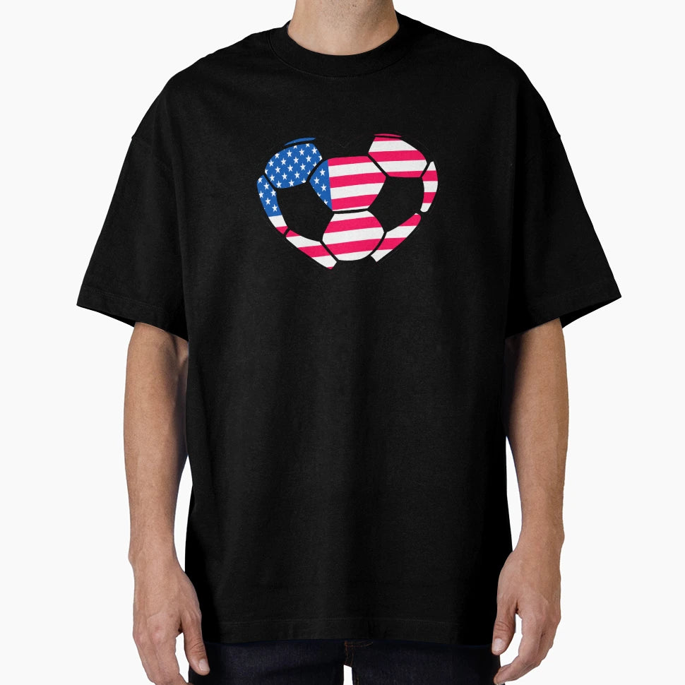 Football Love Usa Fun Soccer T-Shirt - Unique Graphic Unisex - T-Shirt, Sweatshirt, Hoodie