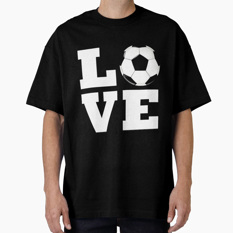 Love Soccer Sports Player Or Coach T-Shirt - Aesthetic Graphic for Adults - T-Shirt, Sweatshirt, Hoodie