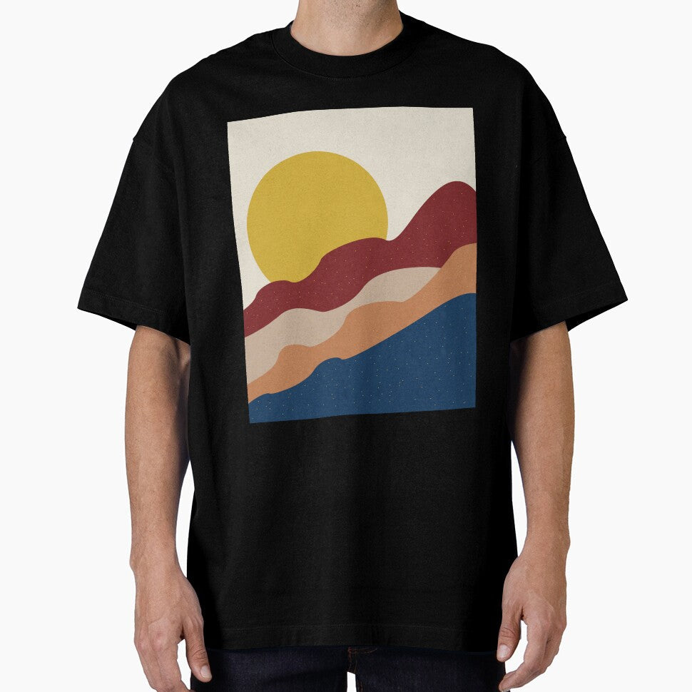 Colored Desert and sun by SGS- - Adult & Kids T-Shirts, Sweatshirts & Hoodies apparel design preview 1