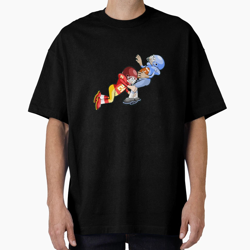 American Football Cartoon 17 41 T-Shirt - Trendy Graphic for Adults - T-Shirt, Sweatshirt, Hoodie