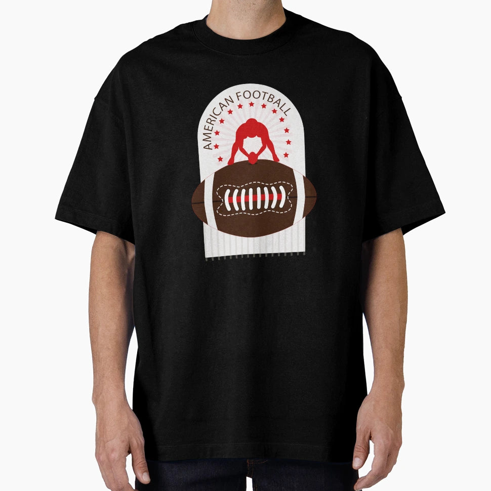 American Football Player T-Shirt - Novelty Apparel for Adults - T-Shirt, Sweatshirt, Hoodie