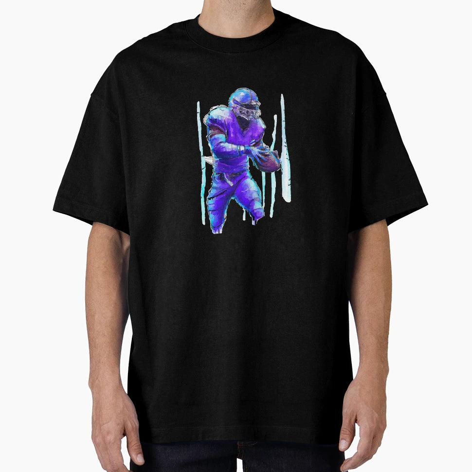 Cyberpunk Illustration Nfl Player T-Shirt - Custom Art Print for Adults - T-Shirt, Sweatshirt, Hoodie