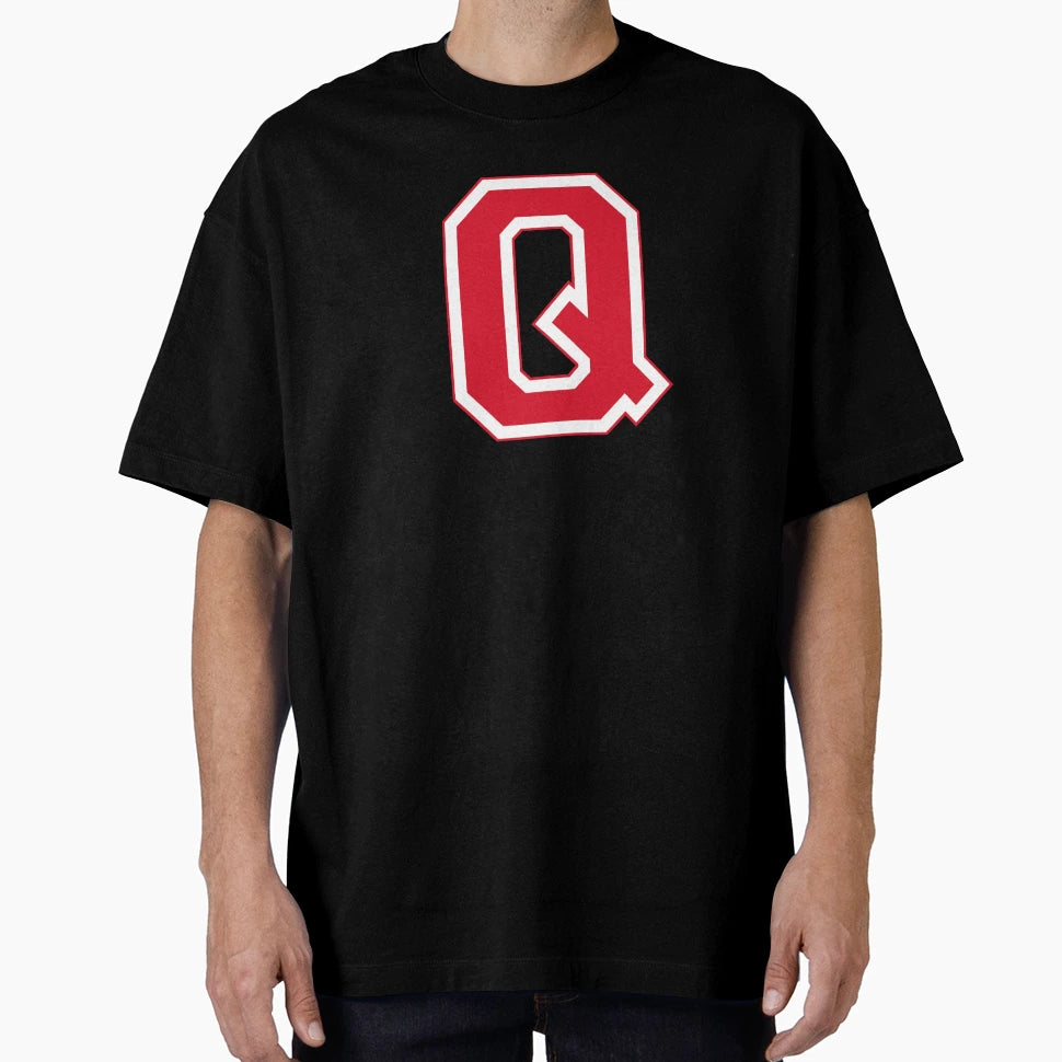 Red Varsity Letter Q T-Shirt - Unique Graphic for Adults - T-Shirt, Sweatshirt, Hoodie